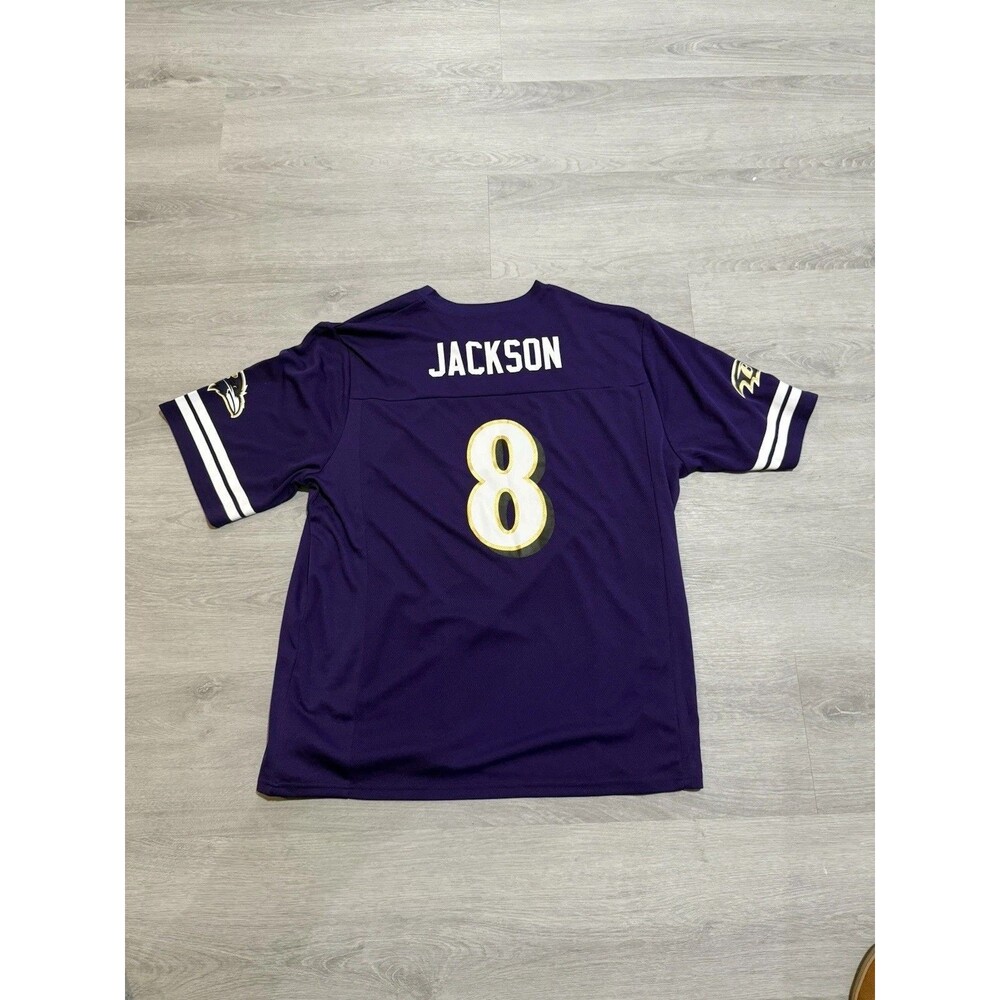 Baltimore Ravens Lamar Jackson Men's Sz 2XL Purple Jersey NFLPA